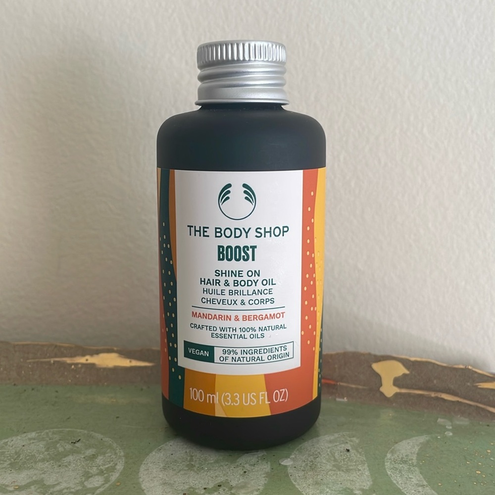 The Body Shop Boost Mandarin and Bergamot Hair and Body Oil
